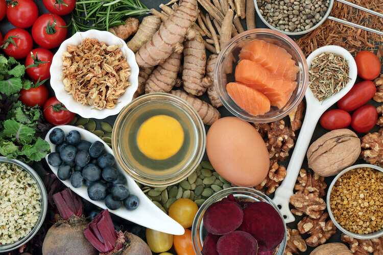 A visual of the best food for the brain.