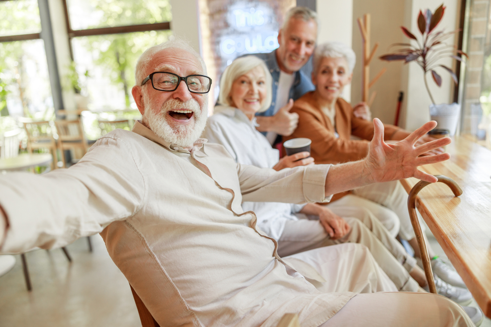 A group of happy seniors