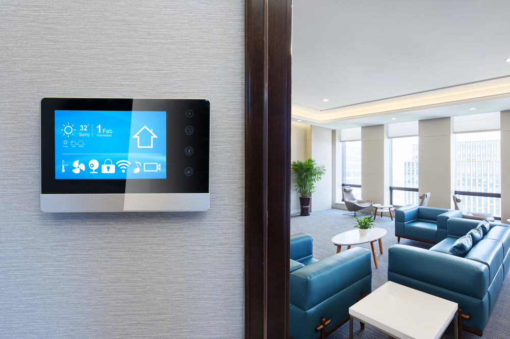 A smart home wall panel screen