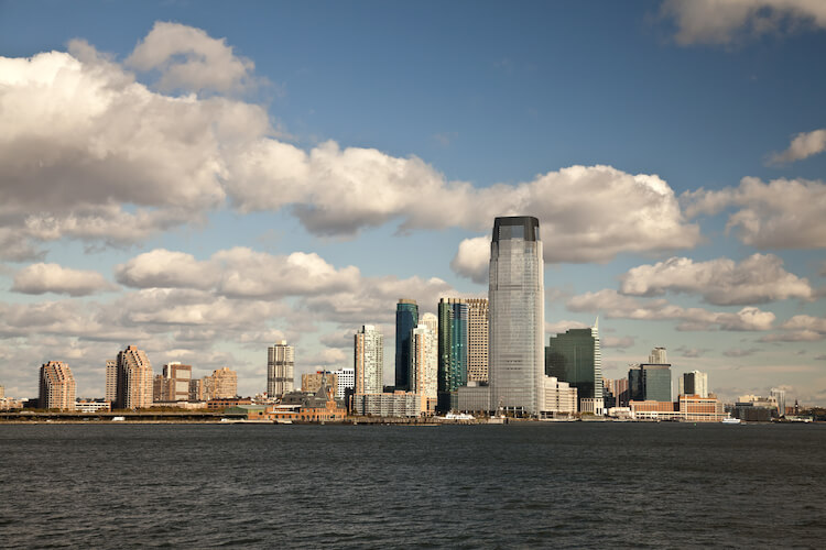 Jersey City, New Jersey skyline.