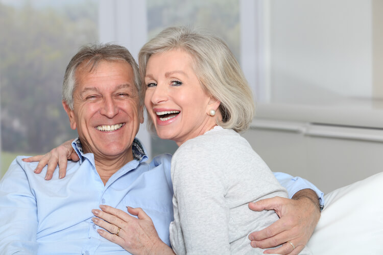 Happy senior couple.