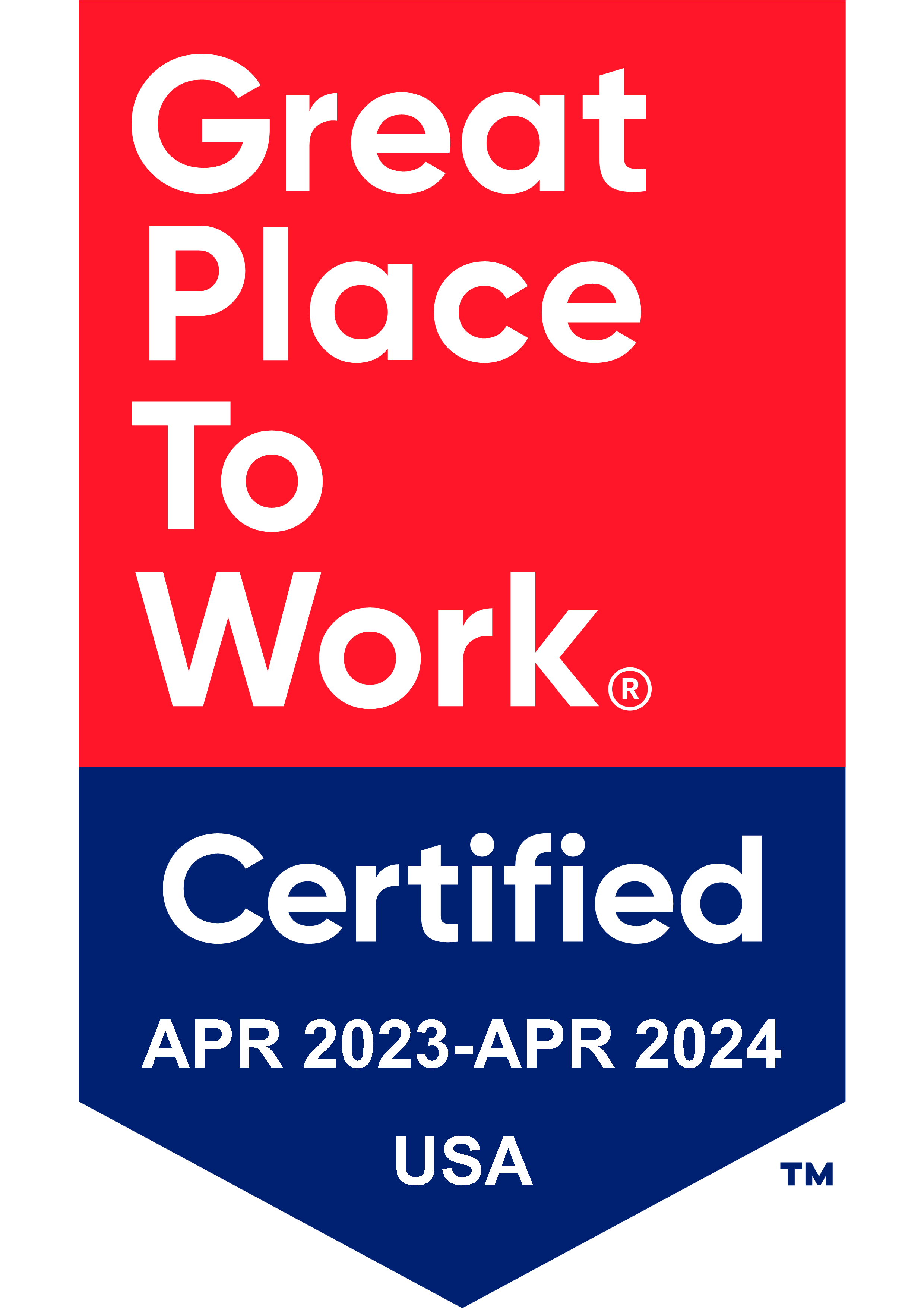 Great Place To Work - Certified Badge