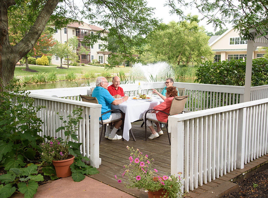 Seniors on porch