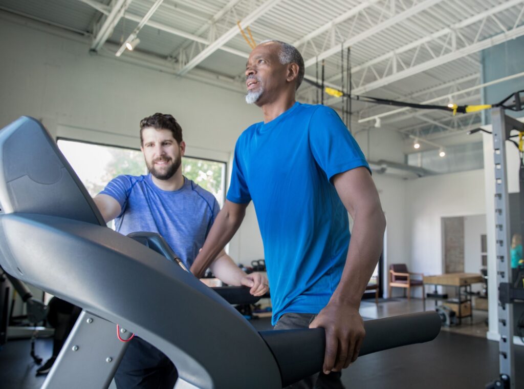 Physical Trainer with client
