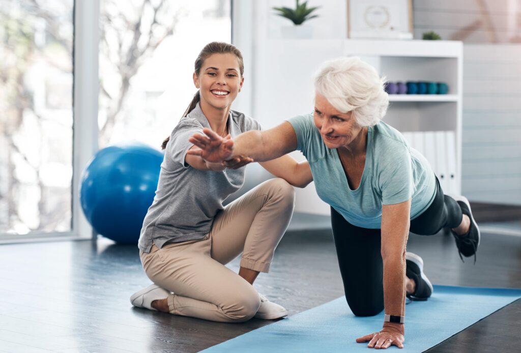 Physical Therapist and client