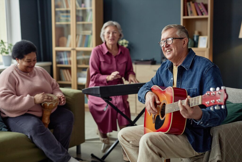Seniors playing instruments